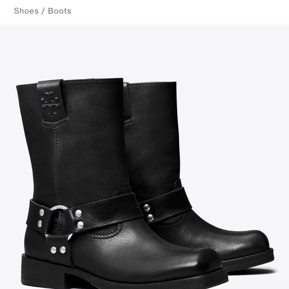 Tory Burch Women's Black Double T Moto Ankle Boots
Sz 9.5 New - Picture 1 of 6